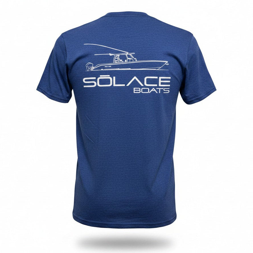 SŌLACE Short Sleeve Shirt - Blue Jerzee