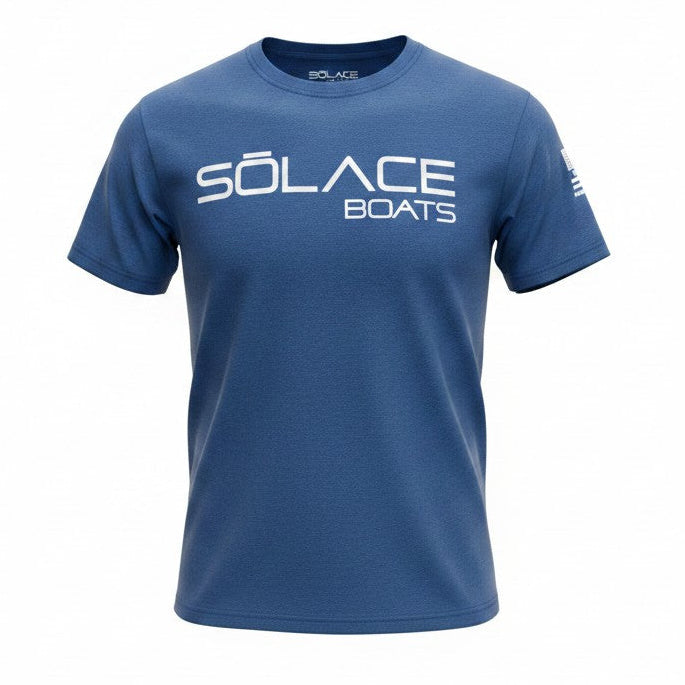 SŌLACE Short Sleeve Shirt - Blue Jerzee