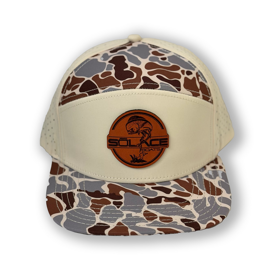 SŌLACE Snapback Hat - Brown Desert Camo