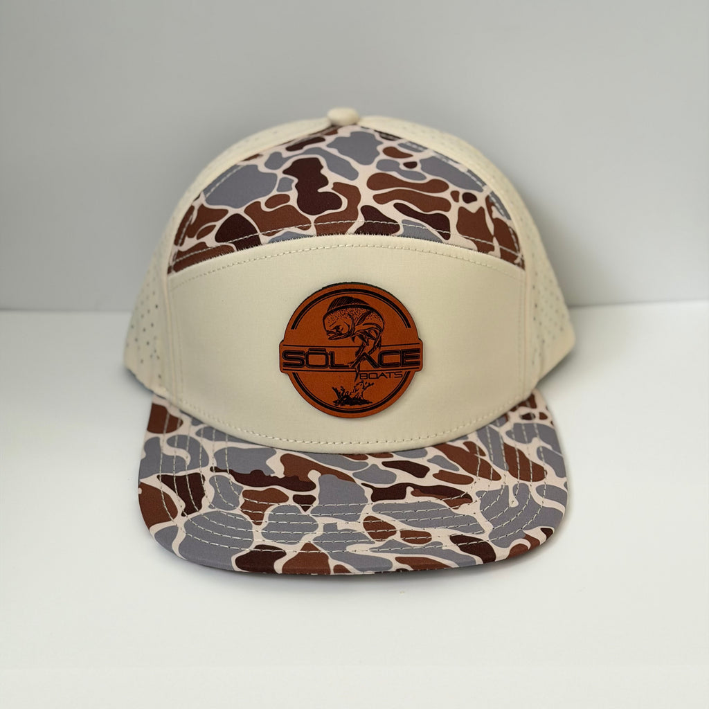 SŌLACE Snapback Hat - Brown Desert Camo