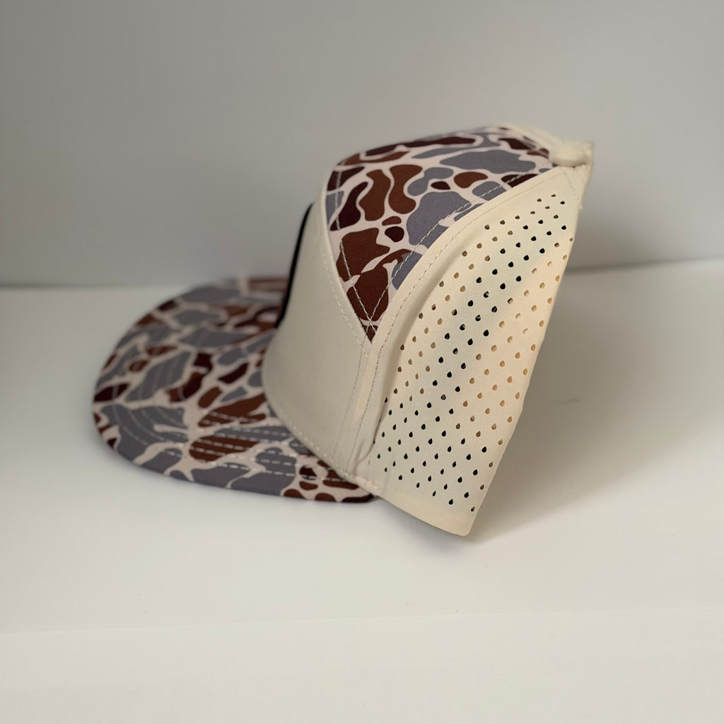 SŌLACE Snapback Hat - Brown Desert Camo